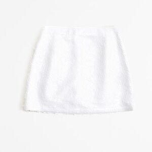 NWT Abercrombie & Fitch White Sequin Skirt